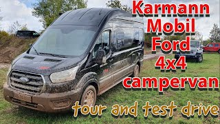 Karmann Mobil Ford 4x4 campervan Dexter 570 Tour and test drive [upl. by Aciretahs294]