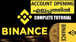 Binance account opening process malayalam [upl. by Dnumde]