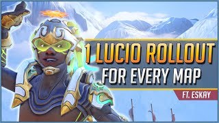 1 LUCIO ROLLOUT for EVERY MAP ft Eskay [upl. by Rossing]