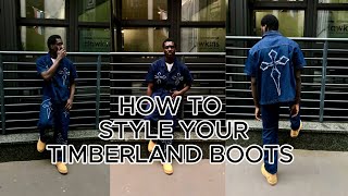 HOW TO STYLE YOUR TIMBERLAND BOOTS THE BEST WAY [upl. by Naujd]