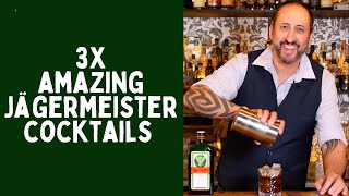 3 X Jägermeister Cocktails and recipes Lets Talk Drinks [upl. by Aramoy]