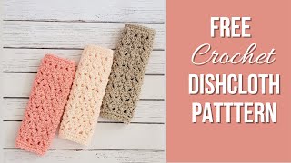 Free Crochet Dishcloth Pattern Easy [upl. by Hsaka218]