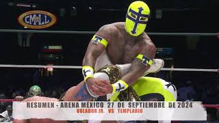 CMLL  VOLADOR JR VS TEMPLARIO  ARENA MÉXICO  270924 [upl. by Mettah385]