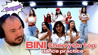 BINI Cherry On Top Dance Practice  REACTION [upl. by Bassett]