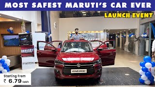 New Generation Dzire Launch  Most Safest Sedan Car In India [upl. by Heimer]