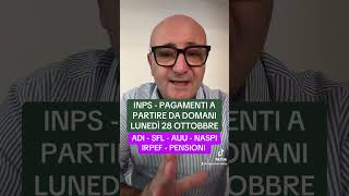 🛑INPS PAGA 2810 👉ADI  SFL  AUU NASPI  IRPEF  PENSIONI youtube youtubeshorts shorts [upl. by Allenod]