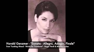 Harald Genzmer Sonate for Trombone and Piano Roger Verdi Trombone [upl. by Cantone]