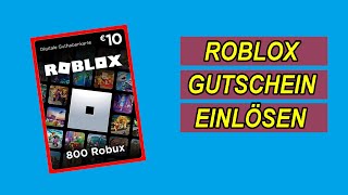 Roblox Gutschein Code einlösen amp Guthaben aufladen [upl. by Ivatts]