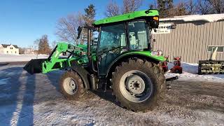 DeutzFahr 5080D Keyline Tractor 1 Minute Walk Around [upl. by Nemracledairam355]