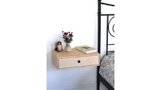 Save Keep Your Private Stuff With Floating Nightstand With Drawer [upl. by Niro]