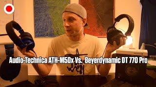 AUDIO TECHNICA M50X Review completa VS BEYERDYNAMIC DT 770PRO [upl. by Monte]