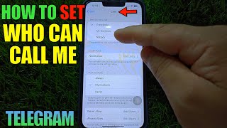 How to Set Who Can Call Me on Telegram  Privacy and Security Settings [upl. by Ewell]
