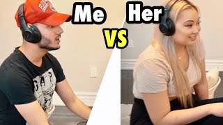 Whisper Challenge ME vs HER [upl. by Airlee]