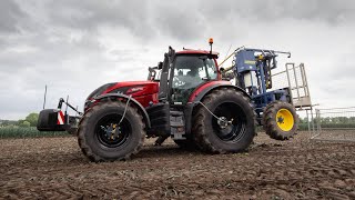 Prei rooien met een compleet nieuwe combinatie 😍 Valtra  Zwarte velgen  Bouckaert [upl. by Leese]