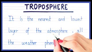 Definition of troposphere  Short note on troposphere  What is troposphere [upl. by Anav]