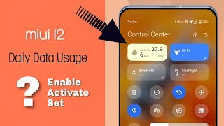 MIUI 12🔥 Show Daily data Usage on Control centre [upl. by Avle111]