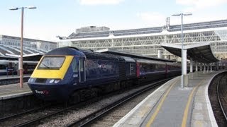 Diverted First Great Western HSTs over the South West Trains Region Easter 2013 [upl. by Julienne845]