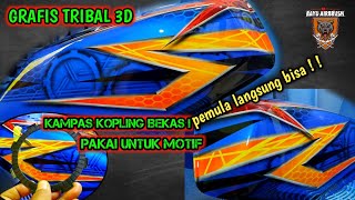 AIRBRUSH TANGKI RX KING  GRAFIS TRIBAL 3D [upl. by Lodge]