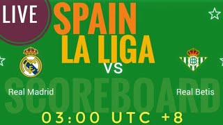 Real Madrid VS Real Betis SPAIN LA LIGA 2024 LIVE SCORE [upl. by Halian]