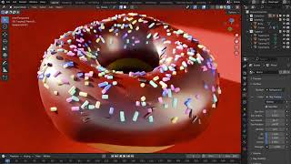 Blender Rendering DonutModerate Speed Version [upl. by Bickart]