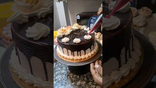 Simple amazing chocolate cake design cake chocolatecake [upl. by Toy]