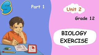 30 Exercise Questions On Grade 12 Biology Unit 2 Part 1 [upl. by Auop]