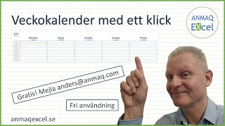 Veckokalender med ett klick [upl. by Linnet170]