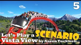 🎢 Lets build a Hyper roller coaster  Lets Play a scenario  Vista View  Ep 5  Planet Coaster [upl. by Ybor]