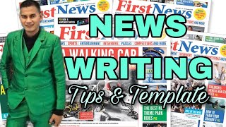 NEWS WRITING Tips and Template Campus Journalism [upl. by Htirehc]