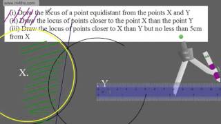 GCSE Maths 91 Loci and Locus HIgher and Foundation Maths [upl. by Tnahsarp9]