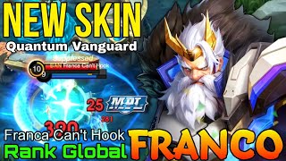 Quantum Vanguard Franco New MPL Skin  Top Global Franco by Franca Cant hook  Mobile Legends [upl. by Agosto]