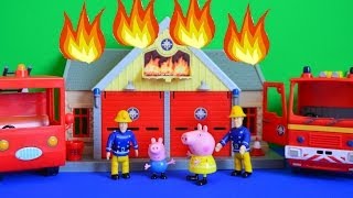 Fireman sam Full Episode Peppa pig Saves The Day Fire engine Fireman sam story [upl. by Willumsen]