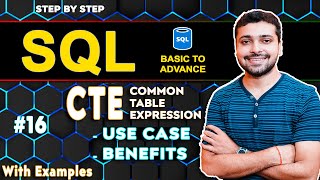 SQL WITH Clause with examples  SQL CTE Common Table Expression  SQL Tutorial in Hindi 16 [upl. by Ecienaj]