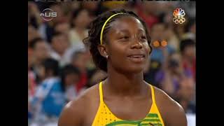 2008 Olympics Womens 100m Final [upl. by Aurel]