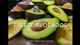 How to freeze avocados [upl. by Adnovay]