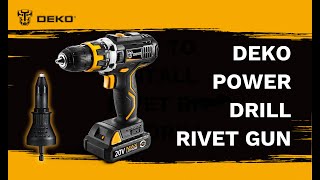 DEKO Power Drill Rivet Gun VS Manual Hand Riveter [upl. by Hickie]