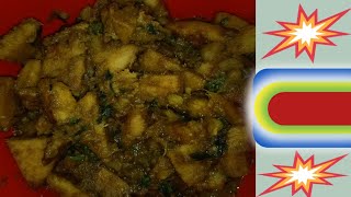 Elephant Foot Yam PlantOl Kochu Kosa Bengali Style Ol Kochu Recipe BengaliHow To Cooking Ol Kochu [upl. by Ennovoj]