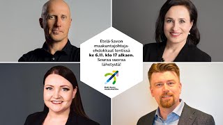 EteläSavon maakuntajohtajaehdokkaat tentissä 6112024 klo 1700 LIVESTREAM [upl. by Arihsak]