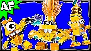 Lego Mixels ELECTROIDS Series 1 Telso Zaptor amp Volectro 41506 41507 41508 Animated Building Review [upl. by Grissel]