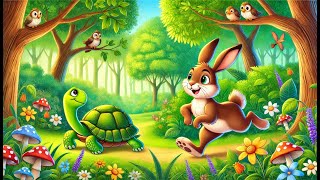 The Tortoise and the Hare  Slow and Steady Wins the Race  Kids Animated Moral Story English Story [upl. by Ahrat747]