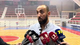 Damian Bekteshi flet pas ndeshjes Vllaznia vs Teuta basketboll [upl. by Dachia]