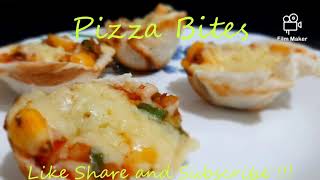 Pizza Pizza Bites  Cheesy Bites Easy evening Snack Recipe  How to make pizza bites in appe maker [upl. by Mechling]