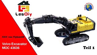 Wie schlägt sich der 43636 Volvo Excavator MOC von LesDiy  Teil 1 [upl. by Retsbew917]