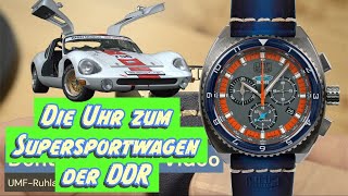 UMFRuhla Chronograph die Uhr zum einzigen Supersportwagen der DDR der Melkus RS 1000 [upl. by Areivax]