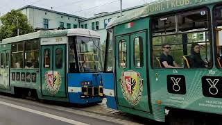 MPK Wrocław tramwaje Wrocławski tabor tramwajowy Kontsal Skoda Modertrans Pesa [upl. by Intihw779]