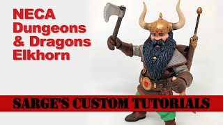 NECA Dungeons amp Dragons Elkhorn Ultimate Action Figure Unboxing and Review [upl. by Beacham]