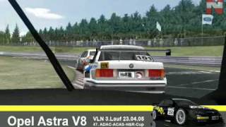 rFactor VLN 2005 NLC  Opel Astra DTM [upl. by Suiratnod723]