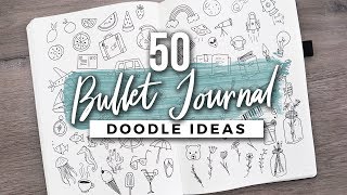 50 MORE Bullet Journal Doodle Ideas [upl. by Vick]