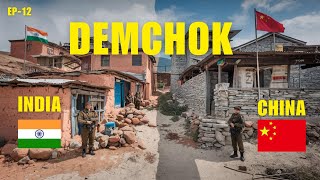 DEMCHOK A Village Divided Between India 🇮🇳 and China 🇨🇳 Demchok FukcheDungti Nyoma RIDE [upl. by Ynoyrb]