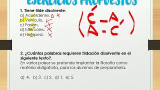 TILDACIÓN ENFÁTICA Y DISOLVENTE [upl. by Erdnoed]